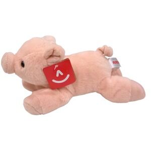 NEW WITH TAGS Aurora Mini Flopsie PERCY PIG Plush Stuffed Animal Pink 8" 31180